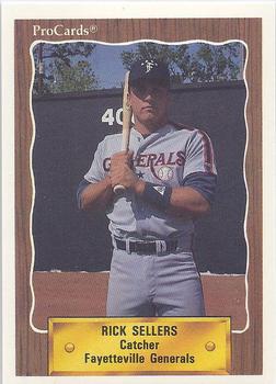 1990 ProCards #2412 Rick Sellers Front