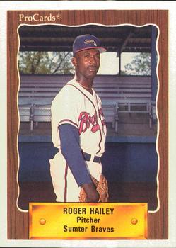 1990 ProCards #2428 Roger Hailey Front