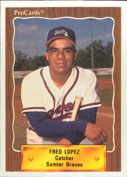 1990 ProCards #2437 Fred Lopez Front