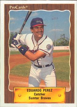 1990 ProCards #2438 Eduardo Perez Front