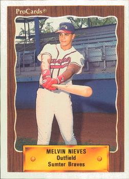 1990 ProCards #2447 Melvin Nieves Front