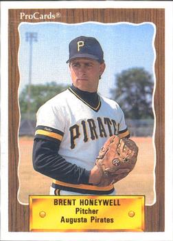 1990 ProCards #2457 Brent Honeywell Front