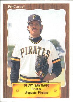 1990 ProCards #2462 Delvy Santiago Front