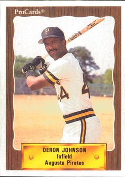 1990 ProCards #2472 Deron Johnson Front