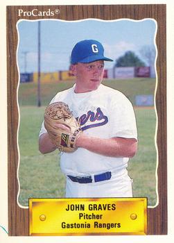 1990 ProCards #2517 John Graves Front