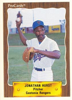 1990 ProCards #2518 Jonathan Hurst Front