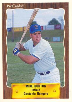 1990 ProCards #2526 Mike Burton Front