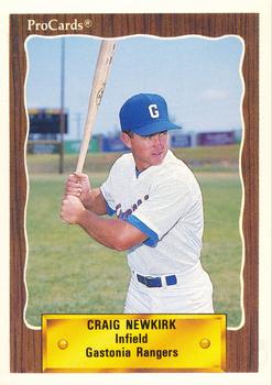 1990 ProCards #2529 Craig Newkirk Front