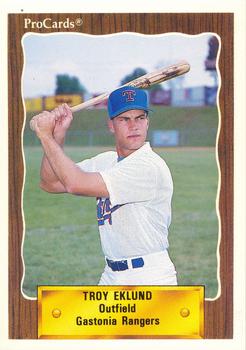 1990 ProCards #2532 Troy Eklund Front