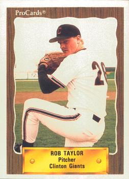 1990 ProCards #2544 Rob Taylor Front