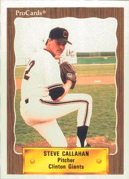 1990 ProCards #2545 Steve Callahan Front