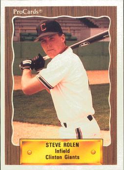 1990 ProCards #2559 Steve Rolen Front