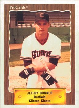 1990 ProCards #2560 Jeffry Bonner Front