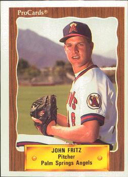1990 ProCards #2572 John Fritz Front