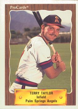 1990 ProCards #2587 Terry Taylor Front