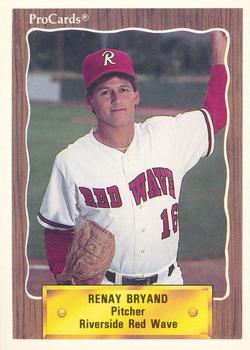 1990 ProCards #2597 Renay Bryand Front