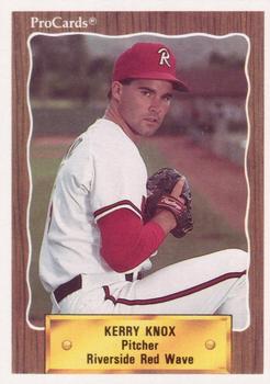 1990 ProCards #2603 Kerry Knox Front