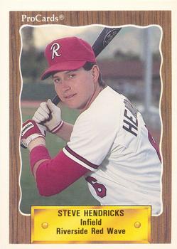1990 ProCards #2615 Steve Hendricks Front