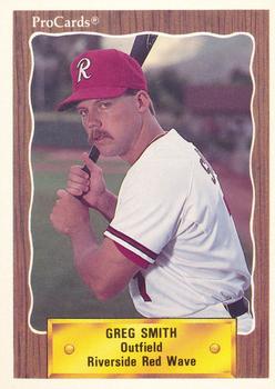 1990 ProCards #2621 Greg Smith Front