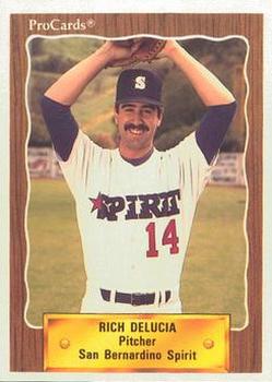 1990 ProCards #2626 Rich DeLucia Front