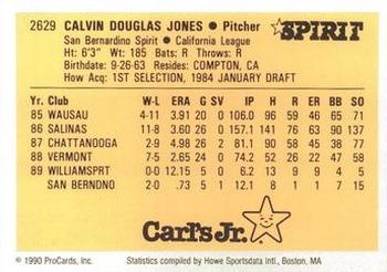 1990 ProCards #2629 Calvin Jones Back