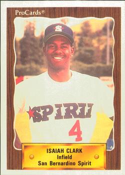 1990 ProCards #2638 Isaiah Clark Front
