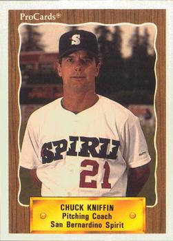 1990 ProCards #2650 Chuck Kniffin Front
