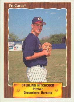 1990 ProCards #2654 Sterling Hitchcock Front