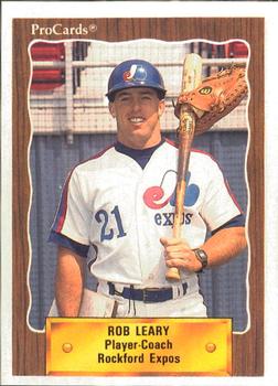 1990 ProCards #2697 Rob Leary Front
