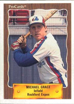 1990 ProCards #2702 Michael Grace Front
