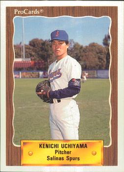 1990 ProCards #2713 Kenichi Uchiyama Front