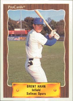 1990 ProCards #2725 Brent Hahn Front