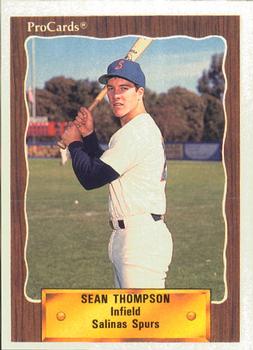 1990 ProCards #2734 Sean Thompson Front