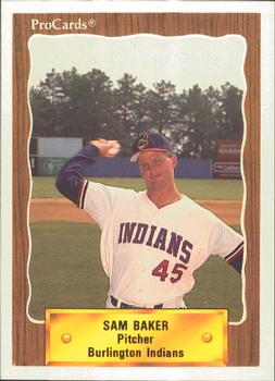 1990 ProCards #3001 Sam Baker Front