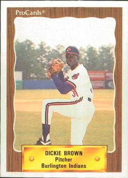 1990 ProCards #3002 Dickie Brown Front