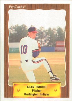 1990 ProCards #3004 Alan Embree Front