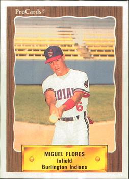 1990 ProCards #3013 Miguel Flores Front