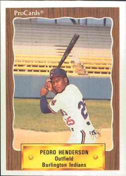 1990 ProCards #3021 Pedro Henderson Front