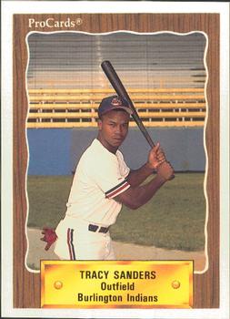 1990 ProCards #3023 Tracy Sanders Front