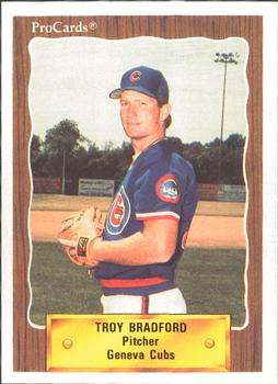 1990 ProCards #3030 Troy Bradford Front