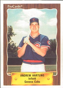 1990 ProCards #3044 Andrew Hartung Front
