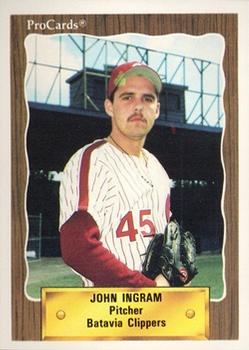 1990 ProCards #3061 John Ingram Front