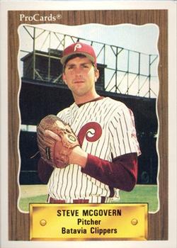 1990 ProCards #3063 Steve McGovern Front