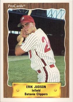 1990 ProCards #3072 Erik Judson Front