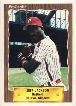 1990 ProCards #3080 Jeff Jackson Front