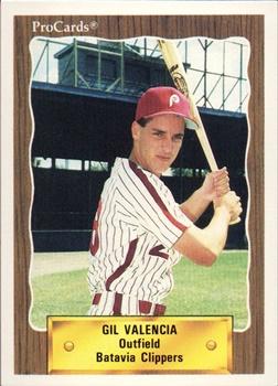 1990 ProCards #3083 Gil Valencia Front