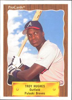 1990 ProCards #3088 Troy Hughes Front