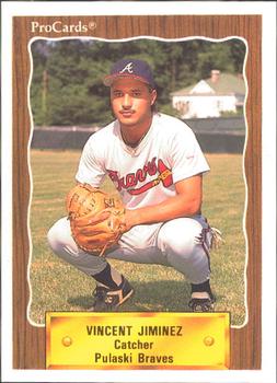 1990 ProCards #3092 Vincent Jiminez Front