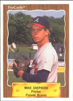1990 ProCards #3105 Mike Shepherd Front