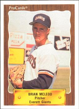 1990 ProCards #3124 Brian McLeod Front